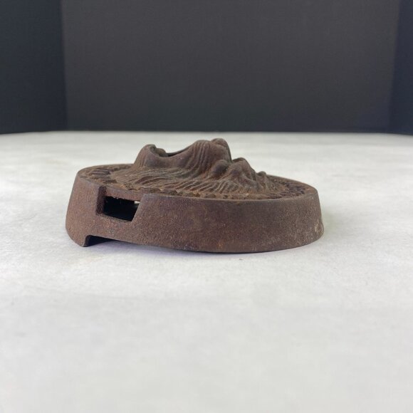 Salvaged Draft Check Cover Lion Head Standard Furnace Omaha NE Advertising - Picture 7 of 10